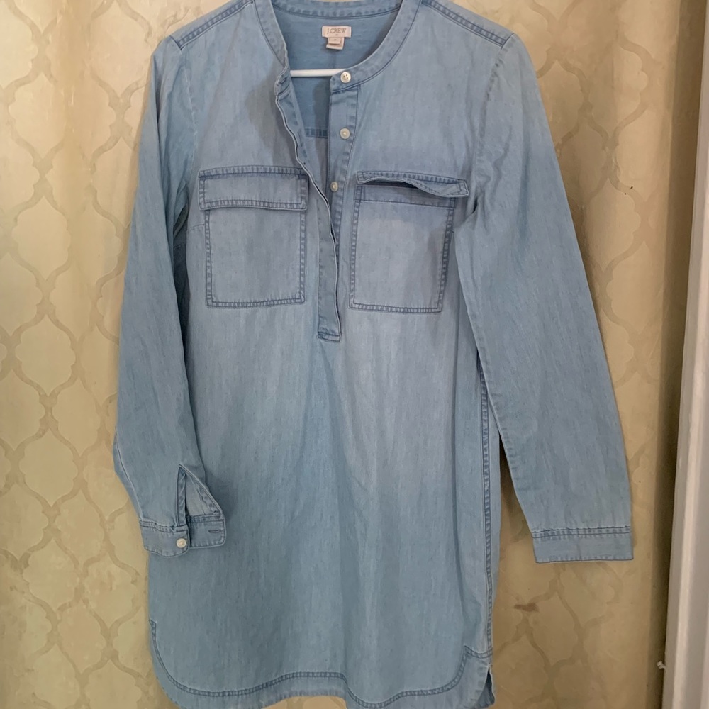 Dress J.CREW  blue jeans sz M